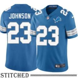 Detroit Lions #23 Levi Johnson Blue Home Jersey