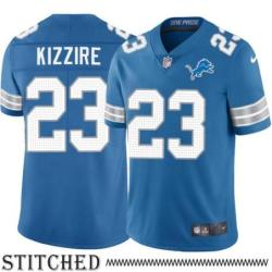 Detroit Lions #23 Lee Kizzire Blue Home Jersey