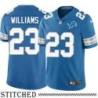 Detroit Lions #23 Eric Williams Blue Home Jersey