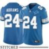 Detroit Lions #24 Kevin Abrams Blue Home Jersey