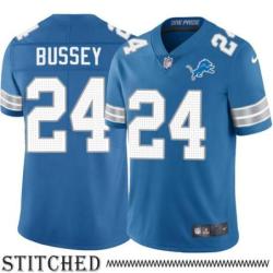 Detroit Lions #24 Dexter Bussey Blue Home Jersey