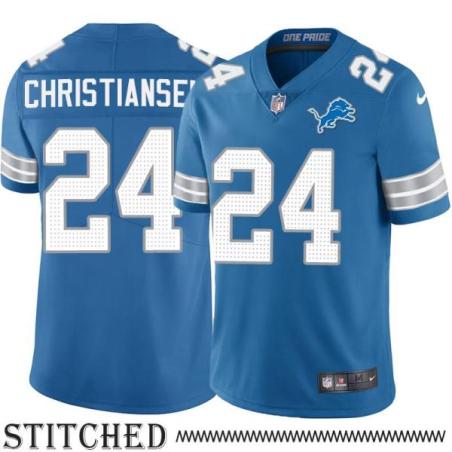 Detroit Lions #24 Jack Christiansen Blue Home Jersey