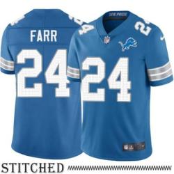 Detroit Lions #24 Mel Farr Blue Home Jersey