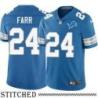 Detroit Lions #24 Mel Farr Blue Home Jersey