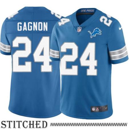 Detroit Lions #24 Roy Gagnon Blue Home Jersey