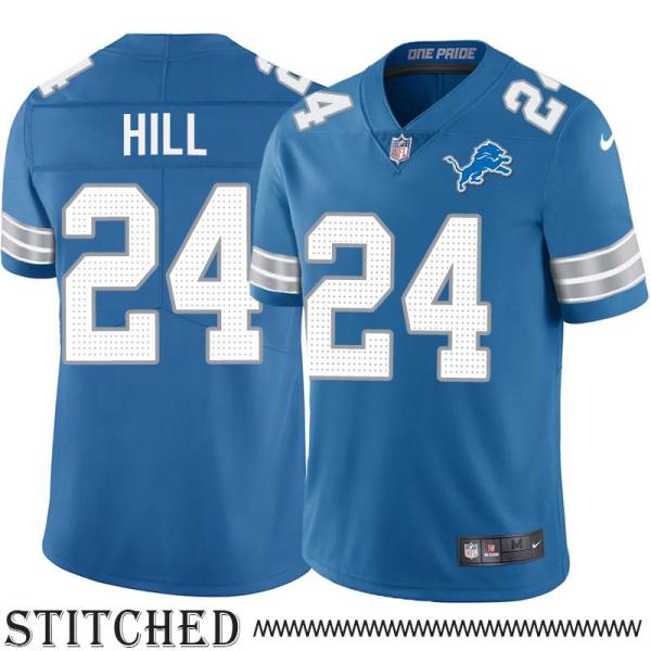 Detroit Lions #24 Tye Hill Blue Home Jersey