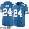 Detroit Lions #24 Tye Hill Blue Home Jersey