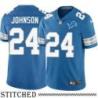 Detroit Lions #24 Tyrell Johnson Blue Home Jersey
