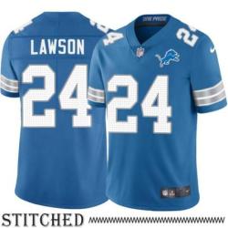 Detroit Lions #24 Nevin Lawson Blue Home Jersey