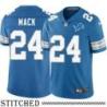 Detroit Lions #24 Milton Mack Blue Home Jersey