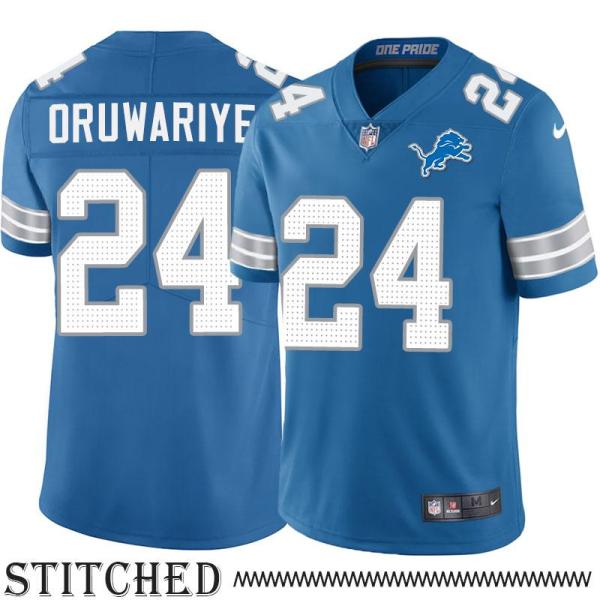 Detroit Lions #24 Amani Oruwariye Blue Home Jersey