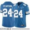 Detroit Lions #24 Kalvin Pearson Blue Home Jersey