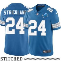 Detroit Lions #24 Loren Strickland Blue Home Jersey