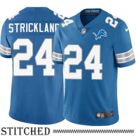 Detroit Lions #24 Loren Strickland Blue Home Jersey
