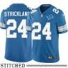 Detroit Lions #24 Loren Strickland Blue Home Jersey