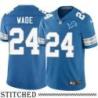 Detroit Lions #24 Jonathan Wade Blue Home Jersey