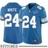 Detroit Lions #24 Whizzer White Blue Home Jersey