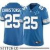 Detroit Lions #25 George Christensen Blue Home Jersey