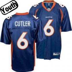 Jay Cutler Youth Football Jersey -#6 Denver Youth Jersey(Blue)