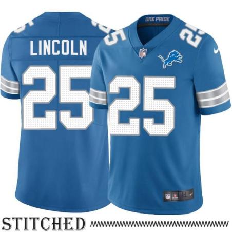 Detroit Lions #25 Jeremy Lincoln Blue Home Jersey