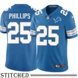 Detroit Lions #25 Randy Phillips Blue Home Jersey