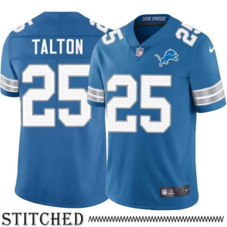 Detroit Lions #25 Tyree Talton Blue Home Jersey