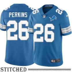 Detroit Lions #26 Paul Perkins Blue Home Jersey