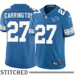 Detroit Lions #27 Darren Carrington Blue Home Jersey