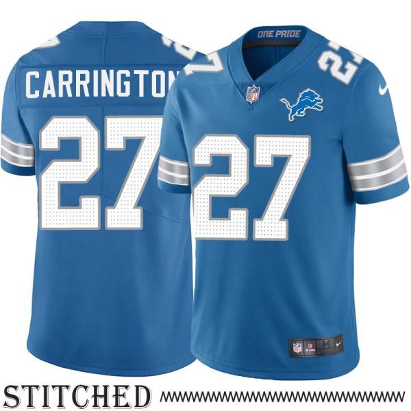 Detroit Lions #27 Darren Carrington Blue Home Jersey