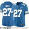 Detroit Lions #27 Miller Farr Blue Home Jersey