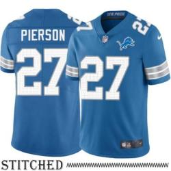 Detroit Lions #27 Reggie Pierson Blue Home Jersey