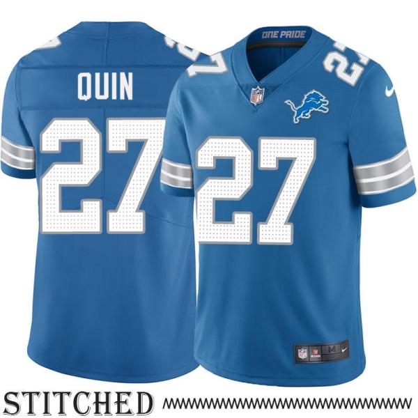 Detroit Lions #27 Glover Quin Blue Home Jersey