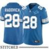 Detroit Lions #28 Bill Radovich Blue Home Jersey