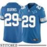 Detroit Lions #29 Mike Burns Blue Home Jersey