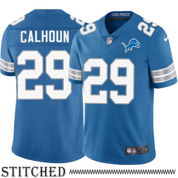Detroit Lions #29 Brian Calhoun Blue Home Jersey