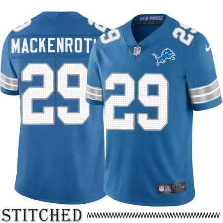 Detroit Lions #29 Jack Mackenroth Blue Home Jersey