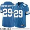 Detroit Lions #29 Jack Mackenroth Blue Home Jersey
