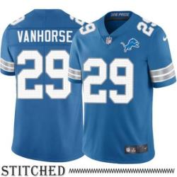 Detroit Lions #29 Sean Vanhorse Blue Home Jersey