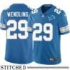Detroit Lions #29 John Wendling Blue Home Jersey
