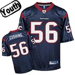 Brian Cushing Youth Football Jersey -#56 Houston Youth Jersey(Navy)
