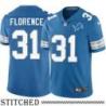 Detroit Lions #31 Drayton Florence Blue Home Jersey