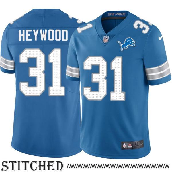 Detroit Lions #31 Ralph Heywood Blue Home Jersey