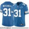 Detroit Lions #31 Devon Mitchell Blue Home Jersey