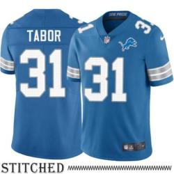 Detroit Lions #31 Teez Tabor Blue Home Jersey