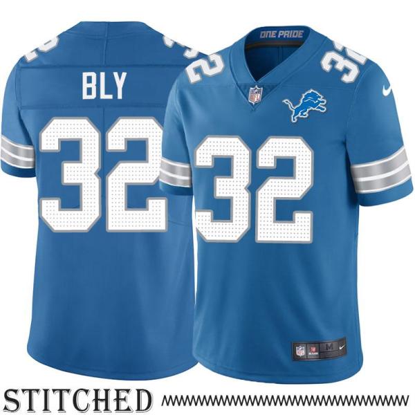 Detroit Lions #32 Dre' Bly Blue Home Jersey