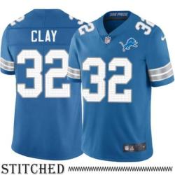 Detroit Lions #32 Willie Clay Blue Home Jersey