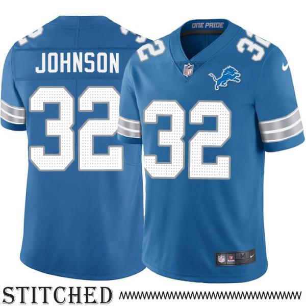 Detroit Lions #32 Rudi Johnson Blue Home Jersey