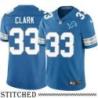 Detroit Lions #33 Dexter Clark Blue Home Jersey