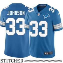 Detroit Lions #33 Kerryon Johnson Blue Home Jersey