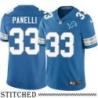 Detroit Lions #33 John Panelli Blue Home Jersey